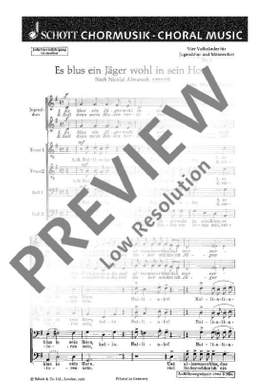 Fussan, Werner: Vier Volkslieder