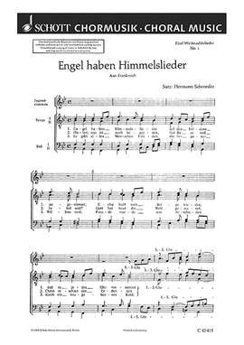 Schroeder, Hermann: Fünf Weihnachtslieder