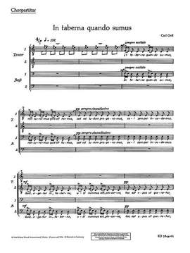 Orff, Carl: In taberna quando sumus