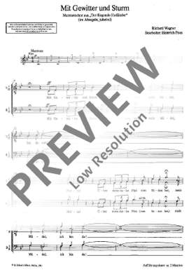 Wagner, Richard: Mit Gewitter und Sturm WWV 63