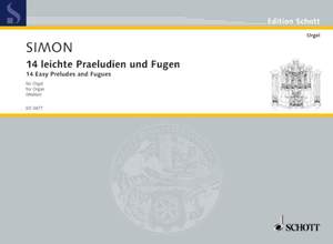 Simon, Johann Caspar: 14 easy Preludes and Fugues