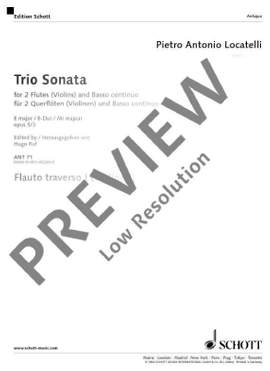 Locatelli, Pietro Antonio: Triosonata E major op. 5/3