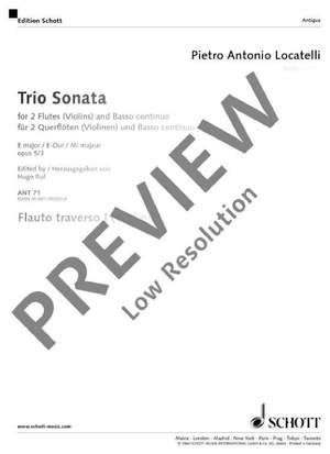 Locatelli, Pietro Antonio: Triosonata E major op. 5/3