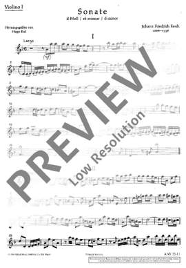 Fasch, Johann Friedrich: Sonata d minor