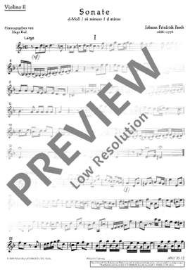 Fasch, Johann Friedrich: Sonata d minor