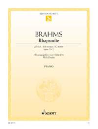 Brahms, Johannes: Rhapsody G minor op. 79/2