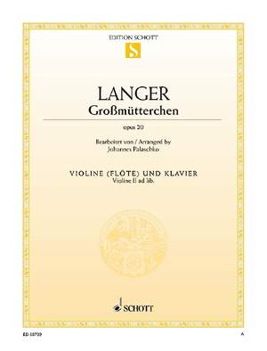 Langer, Gustav: Großmütterchen op. 20