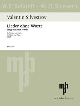 Silvestrov, Valentin: Melodies of the Moments - Cycle VII