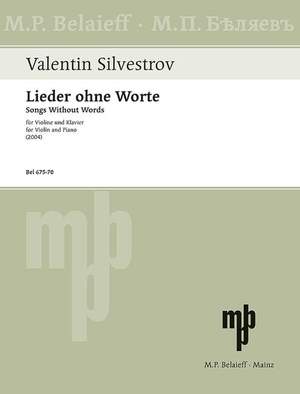 Silvestrov, Valentin: Melodies of the Moments - Cycle VII