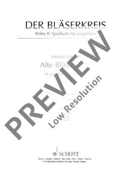 Schmitt, Helmut: Alte Bläsersätze