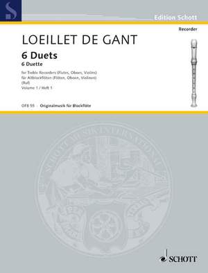 Loeillet de Gant, Jean Baptiste: 6 Duets