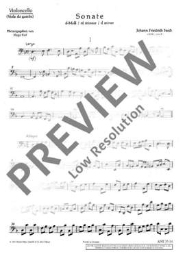 Fasch, Johann Friedrich: Sonata d minor