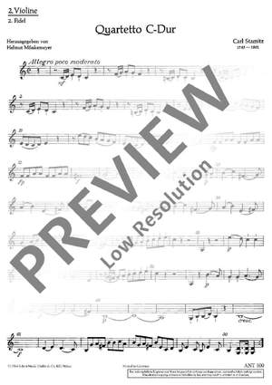 Stamitz, Carl Philipp: Quartet C major