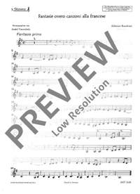 Banchieri, A: Fantasie overo canzoni alla francese
