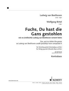 Beethoven, Ludwig van / Birtel, Wolfgang: Fox, you've stolen the goose