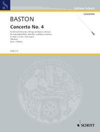 Baston, John: Concerto No. 4 G Major