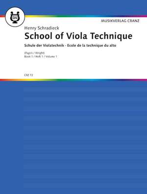 Schradieck, Henry: School of Viola Technique