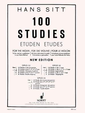 Sitt, Hans: 100 Studies op. 32
