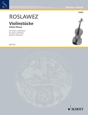Roslavets, Nikolai Andreyevich: Violin Pieces Band II