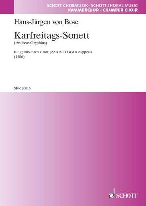 Bose, Hans-Juergen von: Karfreitags-Sonett