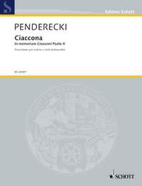 Penderecki, Krzysztof: Ciaccona