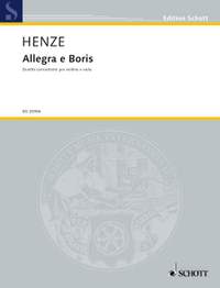 Henze, Hans Werner: Allegra e Boris