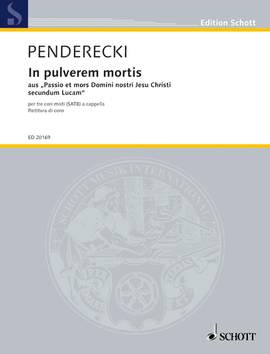 Penderecki, Krzysztof: In pulverem mortis