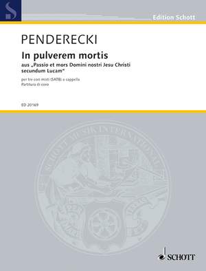 Penderecki, Krzysztof: In pulverem mortis