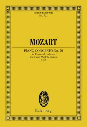 Mozart, Wolfgang Amadeus: Concerto No. 20 D minor KV 466