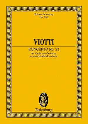 Viotti, Giovanni Battista: Concerto No. 22 A minor