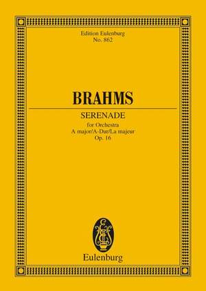 Brahms, Johannes: Serenade for Orchestra A major op. 16