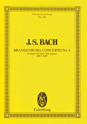 Bach, Johann Sebastian: Brandenburg Concerto No. 4 G major BWV 1049