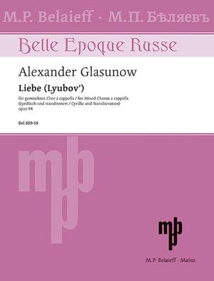 Glazunov, Alexander: Liebe op. 94