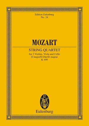 Mozart, Wolfgang Amadeus: Strinq Quartet D major KV 499