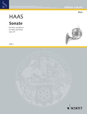 Haas, Joseph: Sonata op. 29