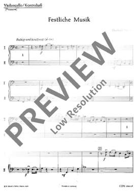Werdin, Eberhard: Festliche Musik