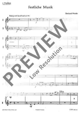 Werdin, Eberhard: Festliche Musik