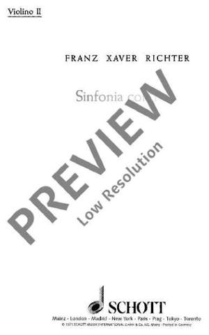 Richter, Franz Xaver: Sinfonia con fuga g minor