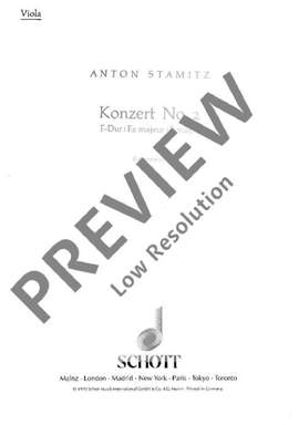 Stamitz, Anton: Konzert No. 2 F-Dur