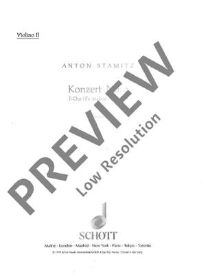 Stamitz, Anton: Konzert No. 2 F-Dur