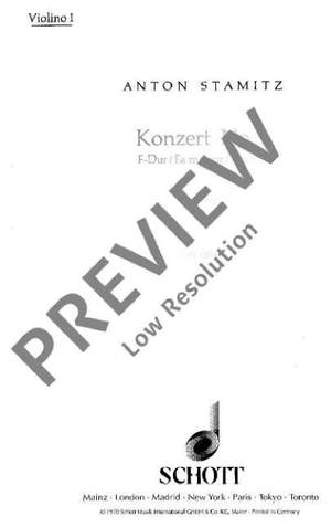 Stamitz, Anton: Konzert No. 2 F-Dur