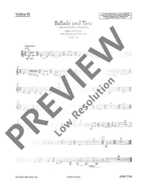 Ligeti, György: Ballade und Tanz