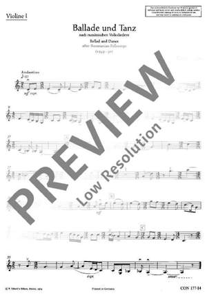 Ligeti, György: Ballade und Tanz