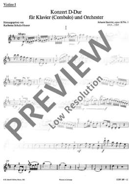 Stamitz, Johann Wenzel Anton: Concert D major 10/1