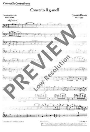 Durante, Francesco: Concerto II G Minor
