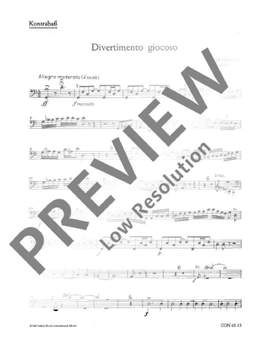 Genzmer, Harald: Divertimento giocoso GeWV 171