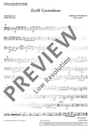 Beethoven, Ludwig van: 12 Contretänze WoO 14