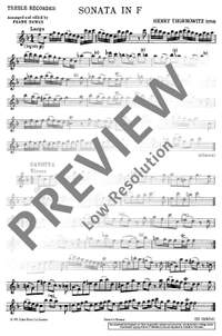 Thornowitz, H: Sonata da Camera F major