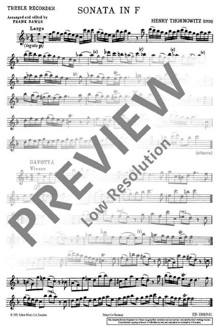 Thornowitz, Henry: Sonata da Camera
