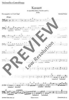 Keiser, Reinhard: Flute Concerto D major
